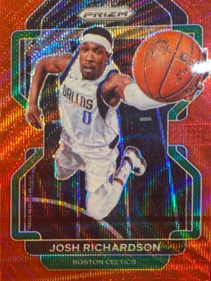 2021 Panini Prizm #161 Josh Richardson Ruby Wave