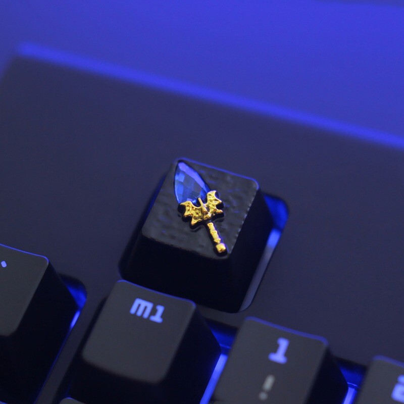 DOTA2 Game Theme A staff Keycap Zinc Alloy Keycap For Cherry MX Keyboard