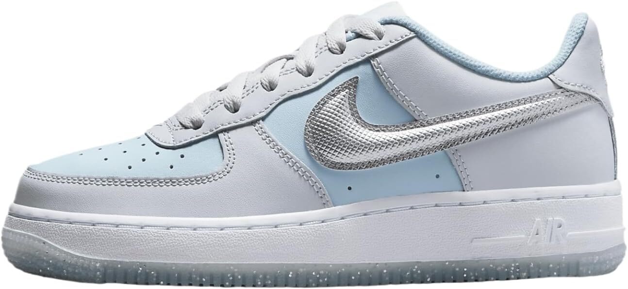 Big Kids Nike Air Force 1 BG Pure Platinum/Metallic Silver (HQ3249 043)