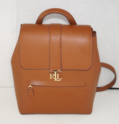 American Leather Co. Embossed Tan Leather Backpack Ralph Lauren Aesthetic Amazon.com | American Leather Co. Cleveland Midsize Backpack  main image 4