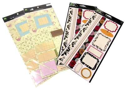 Making Memories Lot 4 packs Borders Tags Frames Stickers 102 pcs Boho Chic +