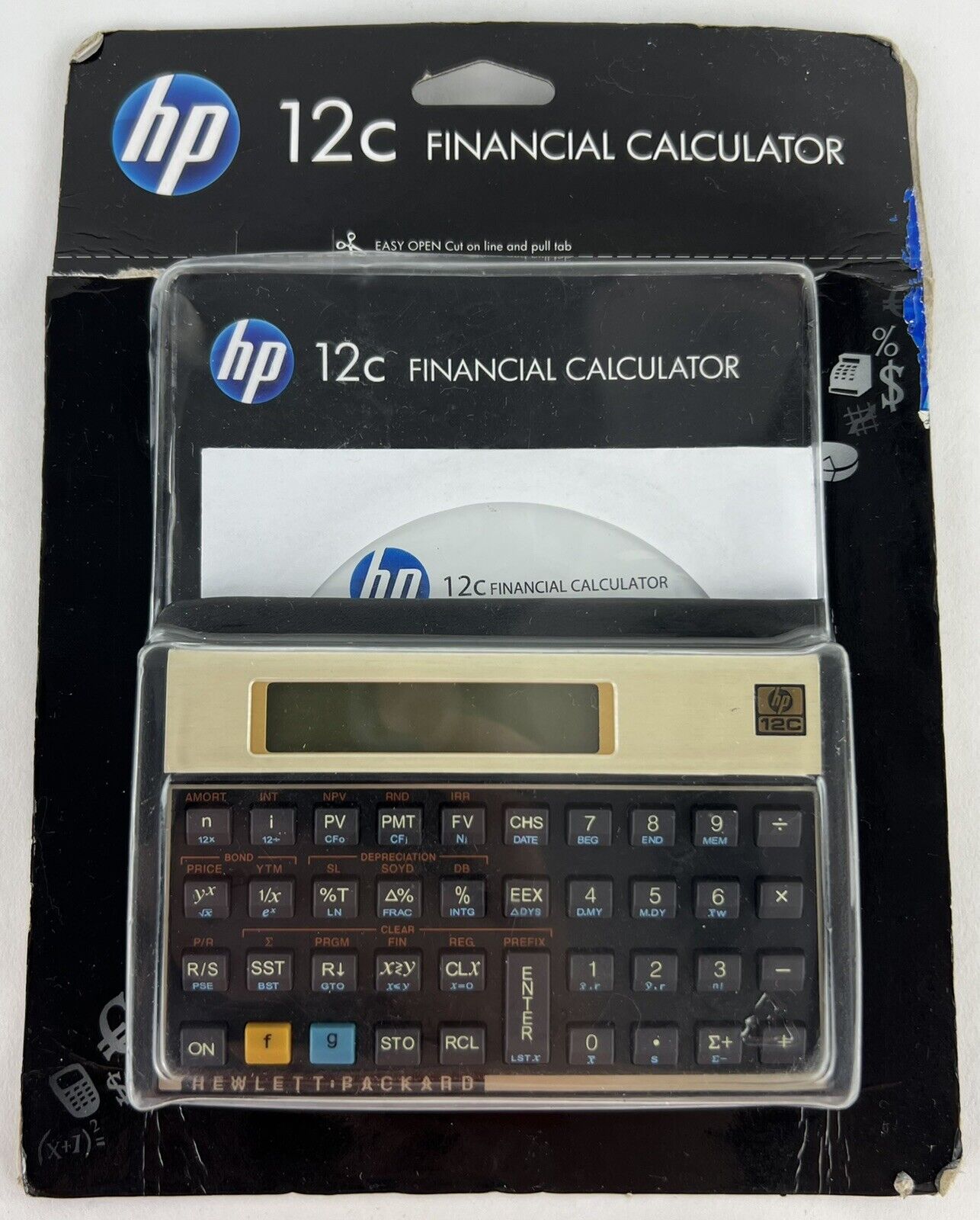 Hewlett-Packard free shipping HP 12C Cheap mail order shopping Financial Calculator Black Box New Open
