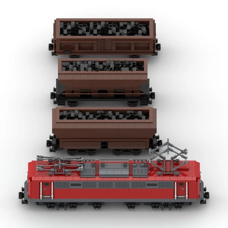 Custom MOC-108963 BR150 Coal Wagon Train Model (2377 Parts) Toys Gift - Image 4 of 4