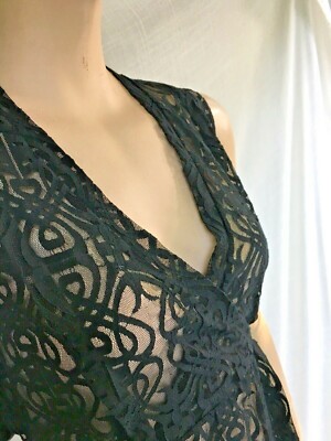american rag black lace dress Akira | Black Lace Maxi Dress With Sash-Detail