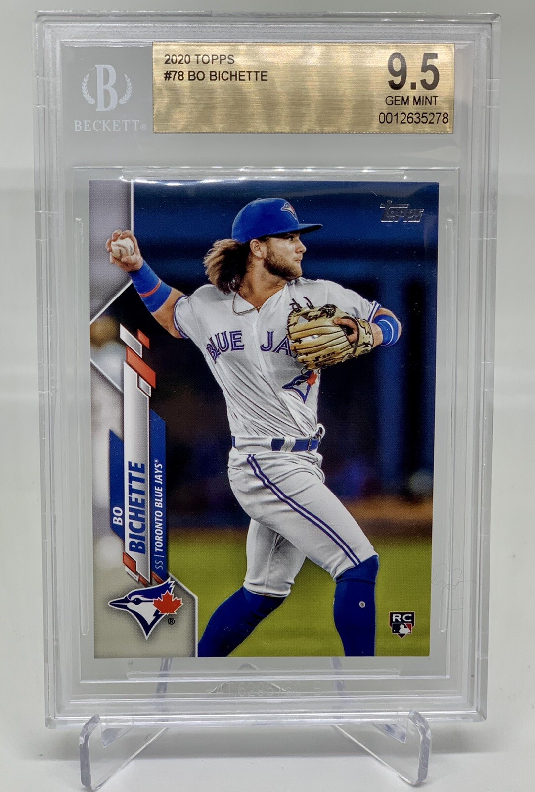 2020 TOPPS BO BICHETTE RC ROOKIE CARD #78 BGS 9.5 GEM MINT 💎⚾🔥