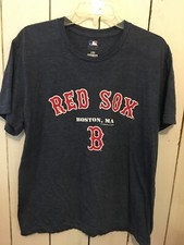 Boston Red Sox T-shirt Men's L Blue MLB Genuine Merchandise Massachusetts