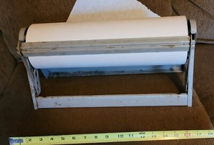 Paper Cutter Sturdy Steel Powder Coated Finish Compact Packaging Materials 15"