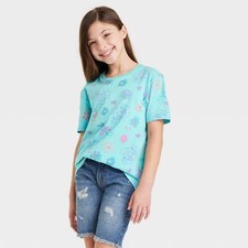Girls' Disney Encanto Short Sleeve Graphic T-Shirt - Turquoise Blue M 8