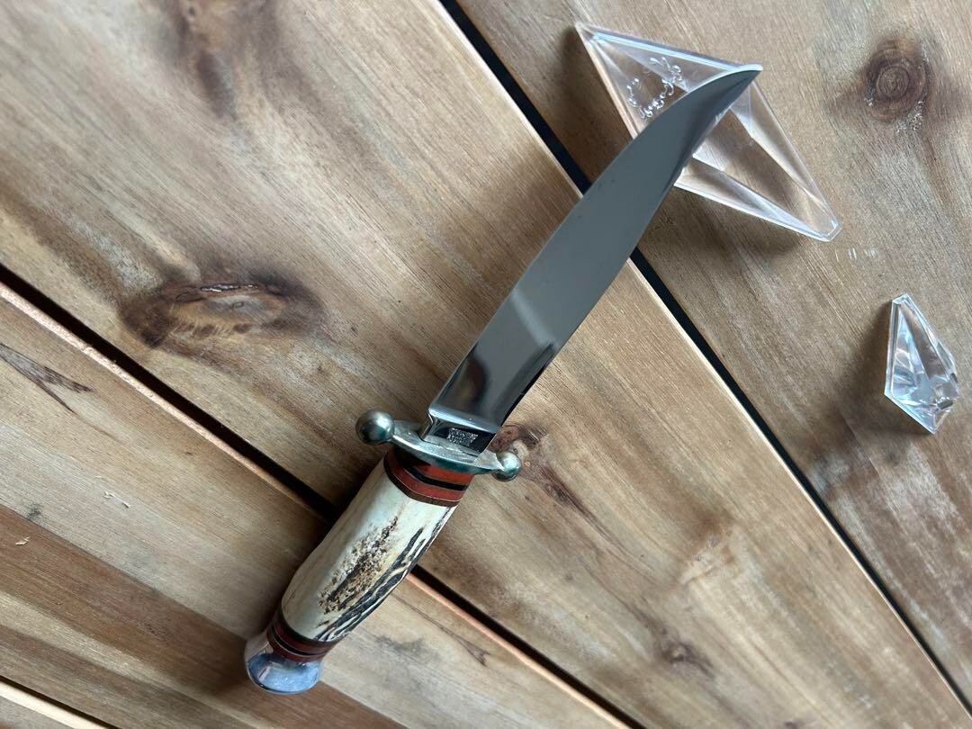 Solingen Linder Fixed Blade Knife w/ Sheath Box Rare AS-IS *G6734