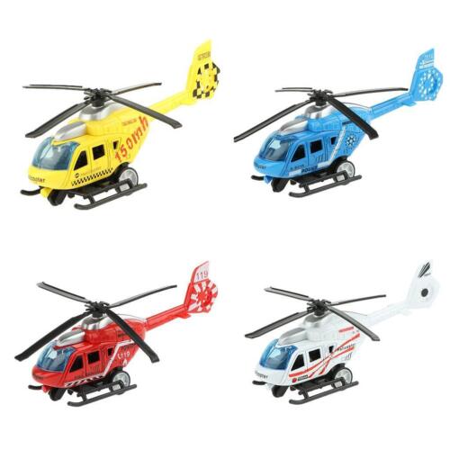 Diecast  Helicopter Model (1/4) Mini Pull Back Toy for Kids Boys - Picture 1 of 7