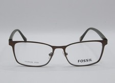 FOSSIL FOS 7056/G 4IN RECTANGULAR EYEGLASS FRAMES BROWN 145MM NEW