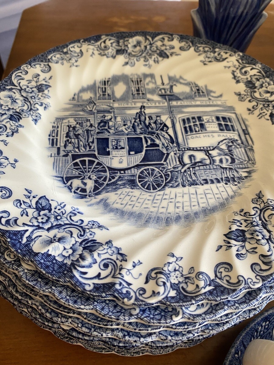 11 Coaching Scenes Johnson Brothers Plates Coach Office Scene | eBay