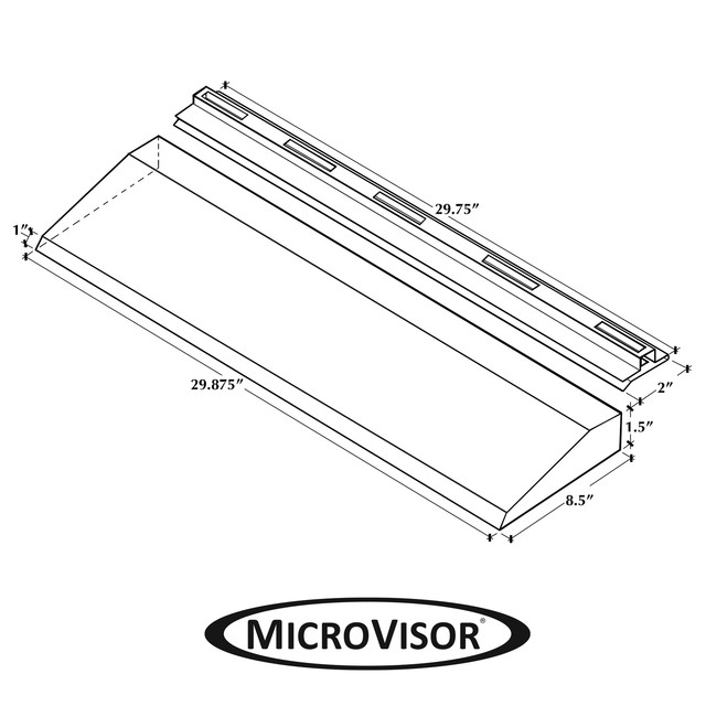 microwave vent hood extension