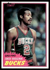 1981-82 Topps Junior Bridgeman Milwaukee Bucks #MW97