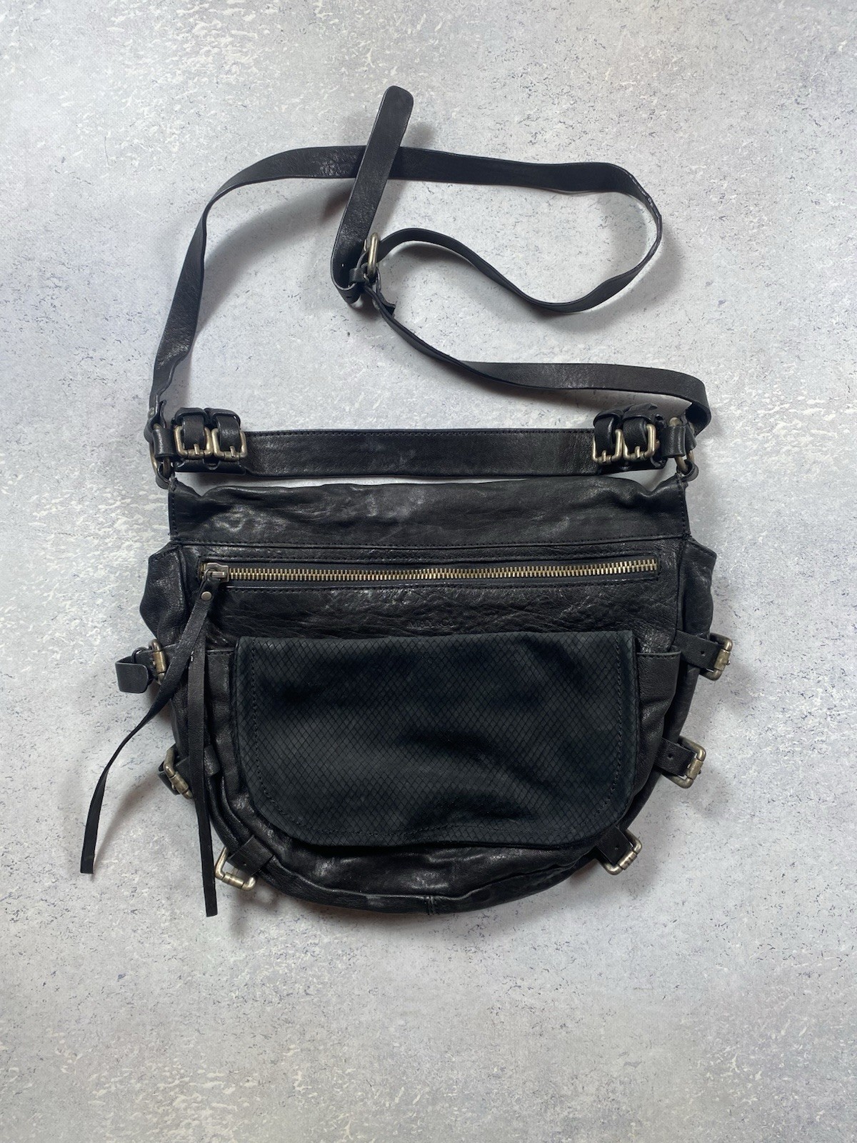 Max Co Black Leather Bag