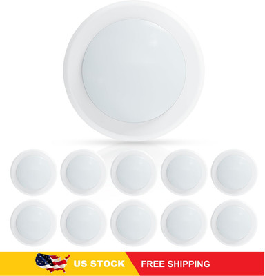 ECOELER 10 Pack 6in LED Disk Light, Dimmable Flush Mount, 5000K, ETL Listed