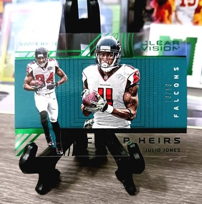 Panini Clear Vision 2016 Clear Heirs Julio Jones Roddy White Emerald #10/19 Mint