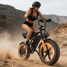 1500W 20'' Fat Tire Electric Bike for Adult 30MPH 70Mile Fast E-Mountain Ebike