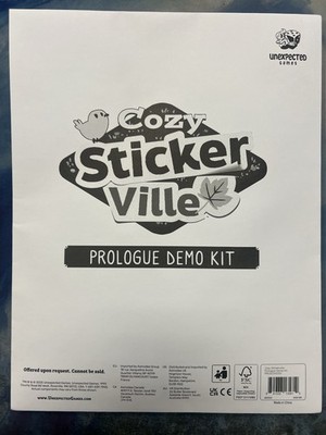 NEW PROMO Cozy Stickerville Unexpected Games Prologue Demo Kit PAX Convention