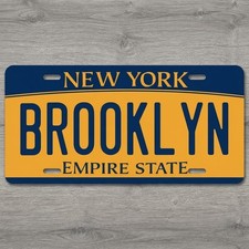 Brooklyn New York 6 x 12 Novelty Aluminum License Plate Made In USA New!