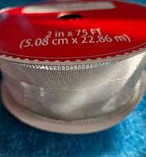 DECORATIVE Wired RIBBON 2in. X 75 FT. New 