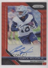 2018 Panini Prizm Rookie Red Wave 103/199 Cedrick Wilson Jr #RA-CW Auto 3c4