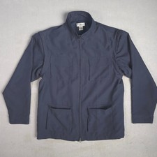 Norm Thompson Mens Zip Up Jacket Navy Blue Ut...