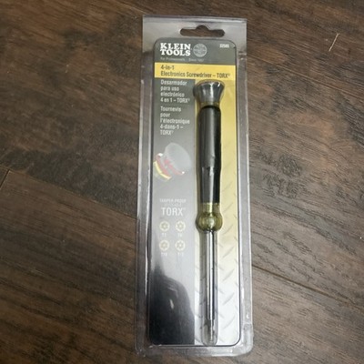 Klein Tools 32585 Multi-bit Precision Screwdriver Set, 4-in-1 Yellow/Black 