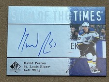 2020-21 SP Authentic '01-02 Retro Sign of the Times - David Perron AUTO - BLUES