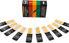 10 Pack Clarinet Reeds, Strength 3, with Individual Portable Case