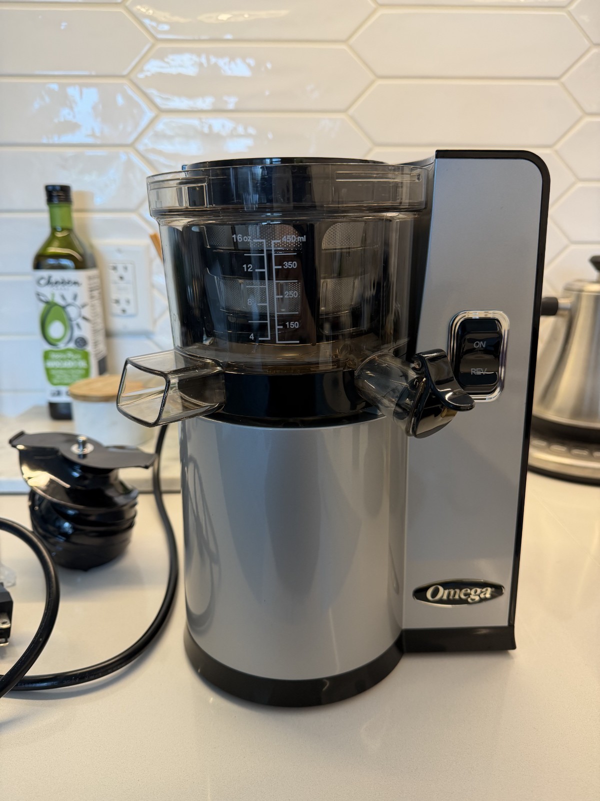 Omega Juicer 43 RPM Vertical Square Low-Speed Juicer (Slightly Used!)