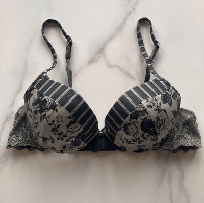 Intimissimi Floral Print Green Push-up Bra Size 34 B with Light Padding