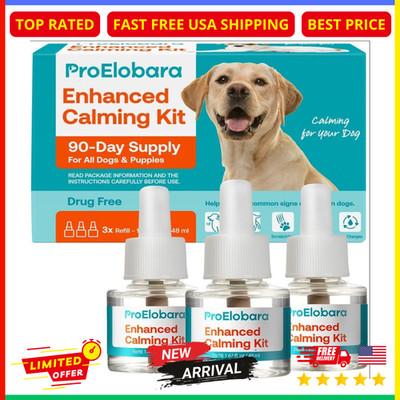 Dog Calming Pheromones Diffuser Refills - Reduces Stress & Anxiety 3x COUNT