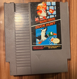Super Mario Bros. Duck Hunt Nintendo NES 1988 Video Game Genuine Authentic 80's
