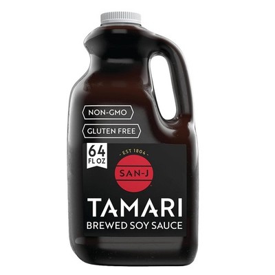 Gluten Free Soy Sauce Tamari Specially Brewed 64oz Bulk 100% Soy Gluten Free