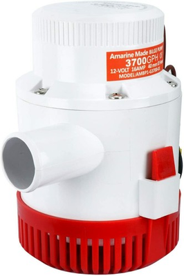 #ad 3700GPH 12V Electric Marine Submersible Bilge Pump Boat Plumbing Water Pump $63.64