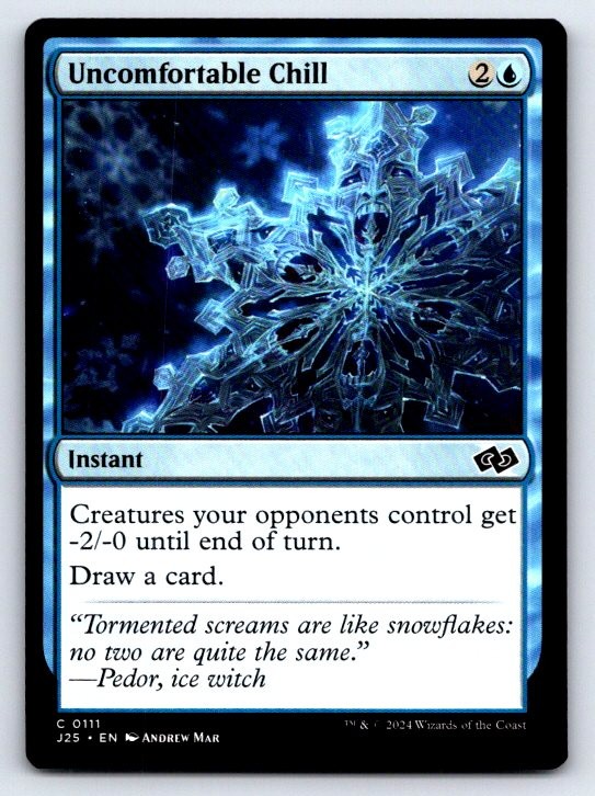 Uncomfortable Chill 111 Common Foundations Jumpstart Magic: The Gathering