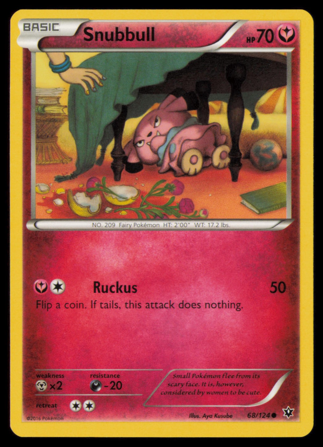 Snubbull 68/124 Common Fates Collide Pokemon Near Mint