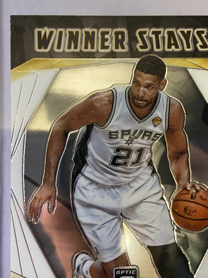 2020 - 21 Panini Donruss Optic Winner Stays Tim Duncan #15 San Antonio Spurs EX - Image 3 of 4