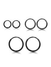 G23 Titanium Slim Huggie Hoop Earrings, Hypoallergenic F136 Implant Grade Pure T