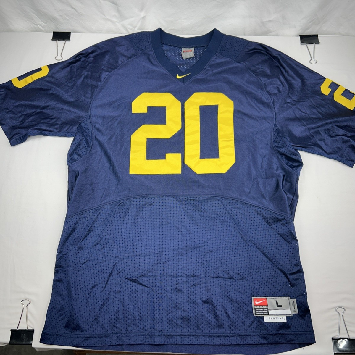 Vintage Nike Team NCAA Michigan Wolverines #20 Stitched Jersey