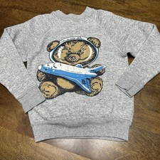 Vintage NASA teddy Bear Astronaut Crew Neck Sweatshirt Toddler 80s