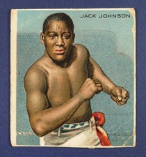 Antique 1910 Mecca Cigarettes Jack Johnson Boxer Boxing Sports Trading Card