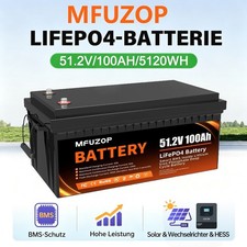 5.12kWh Batteriespeicher 48V PV Solar Stromspeicher Akku 100A LiFePO4 …