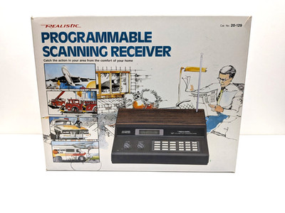 Realistic 20-129 AM/FM Direct Entry Programmable Scanner w/Box and Manual 