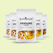 Chips di Verdure essiccate, croccanti classiche | 1 Kg (5 x 200g)  - Italia Spez