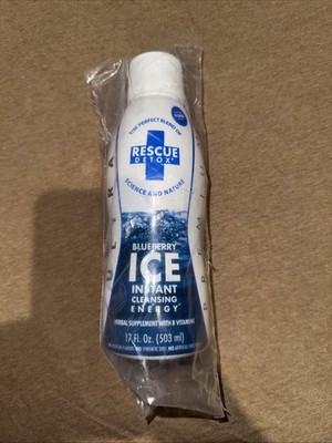 Rescue Detox 17 Fl oz Instant Cleansing Energy Blueberry Ice Exp 2026