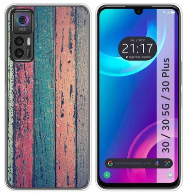 Silikonhülle Für TCL 30 / 30 5G / 30 Plus Holzdesign 10 Zeichnungen