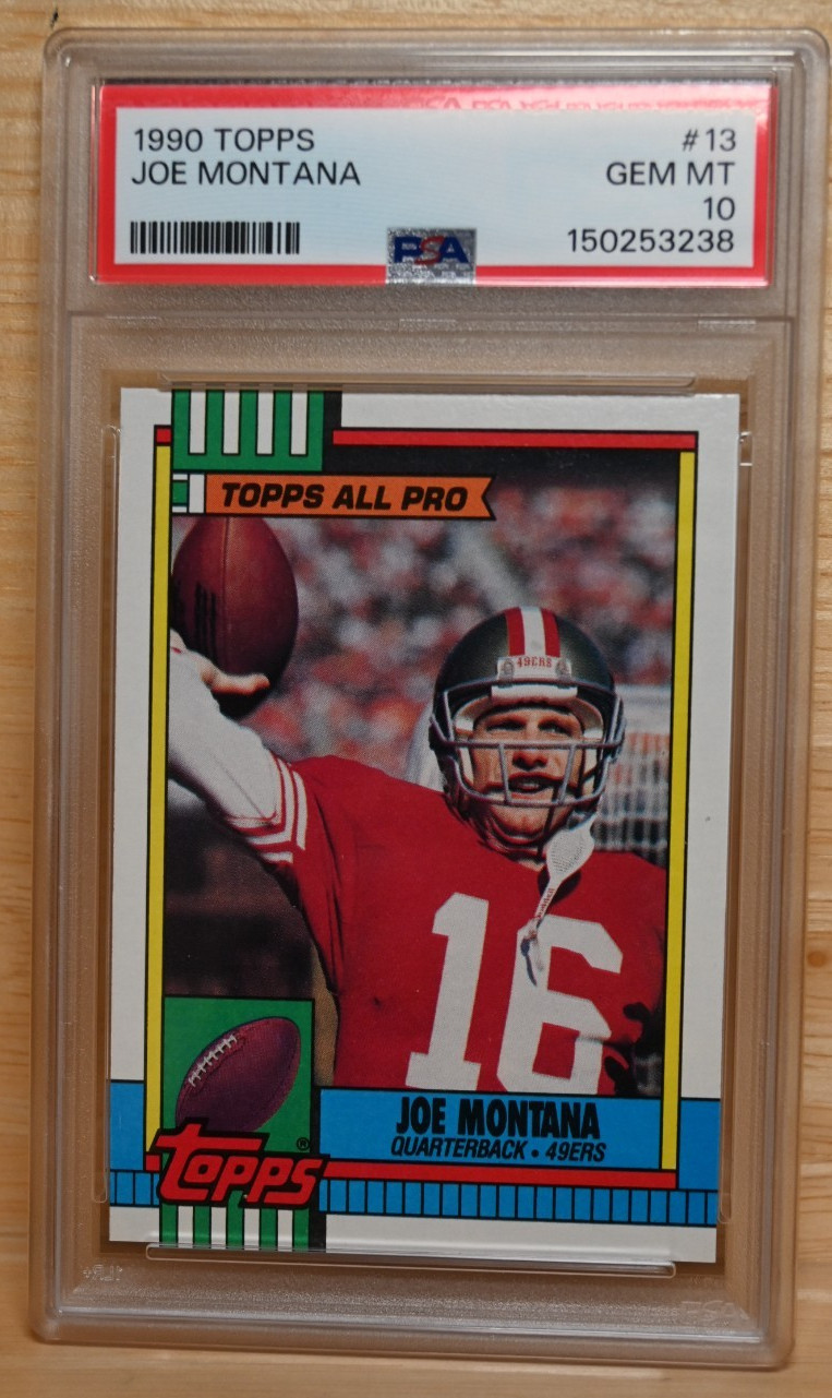 1990 Topps #13 Joe Montana PSA 10 Gem Mint