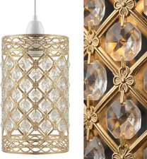 Image of Modern French Gold Crystal Pendant Light Shade, Jewels Modern Easy Fit Ceiling L
